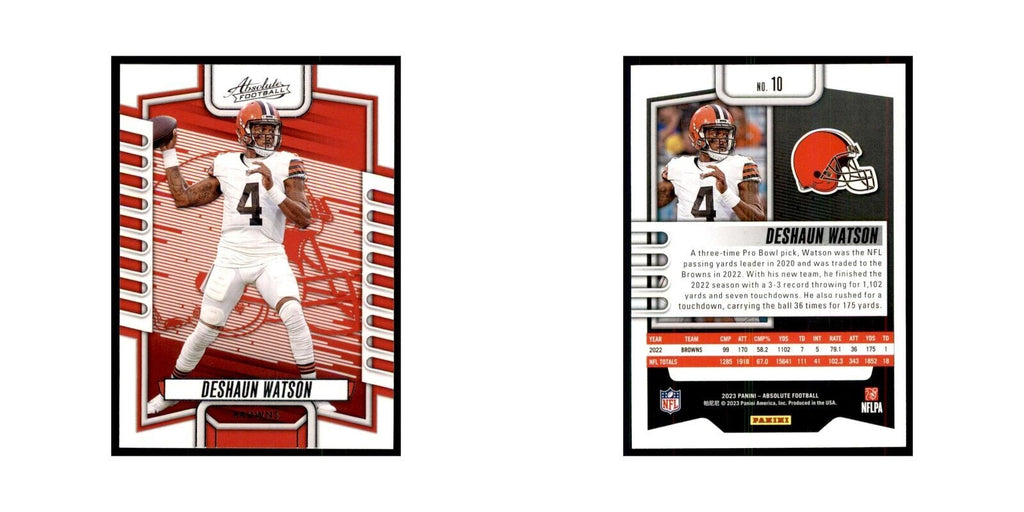 2023 Panini Absolute Deshaun Watson Browns #10