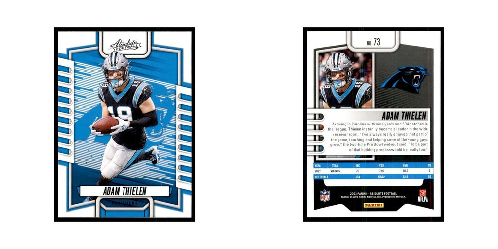 2023 Panini Absolute Adam Thielen Panthers #73