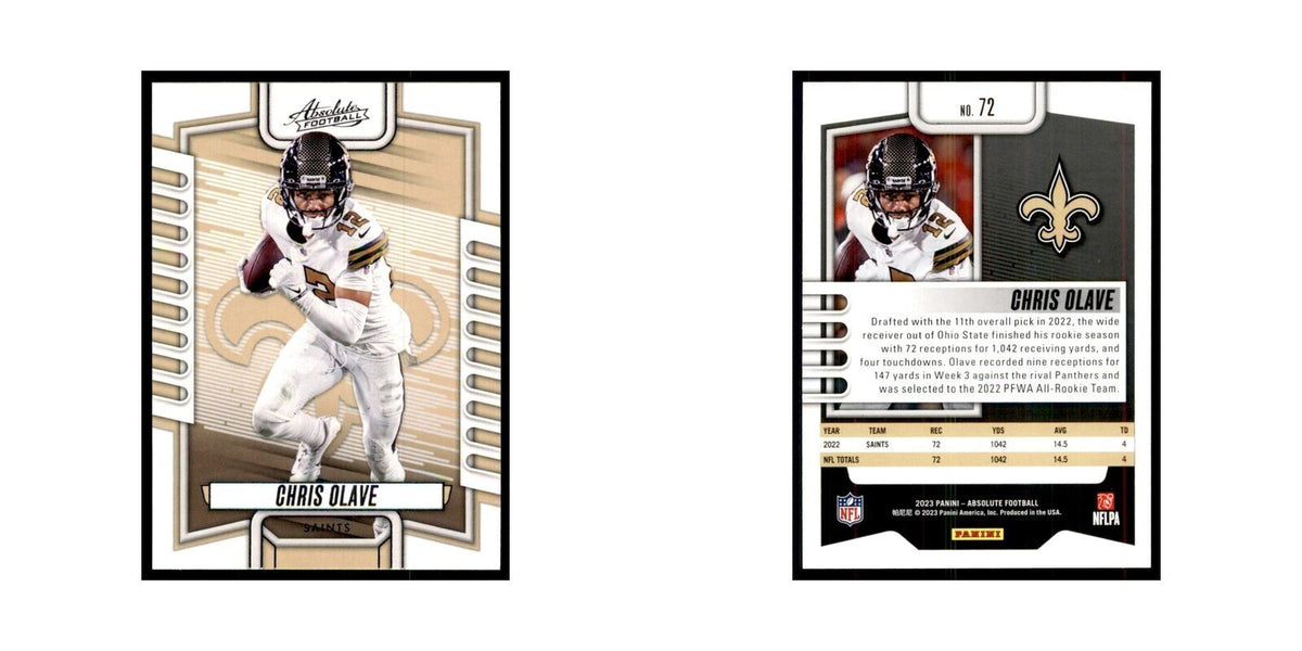 2023 Panini Absolute Chris Olave Saints #72