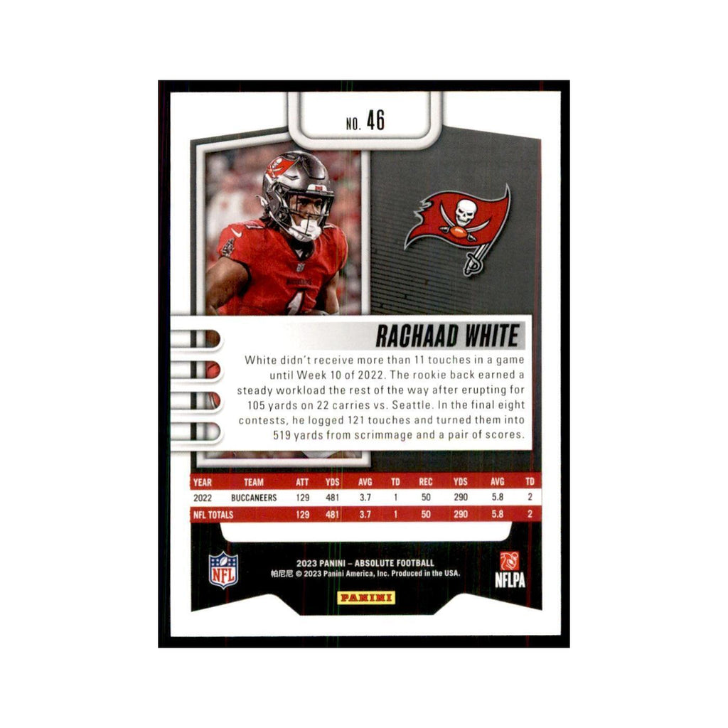 2023 Panini Absolute Rachaad White Buccaneers #46