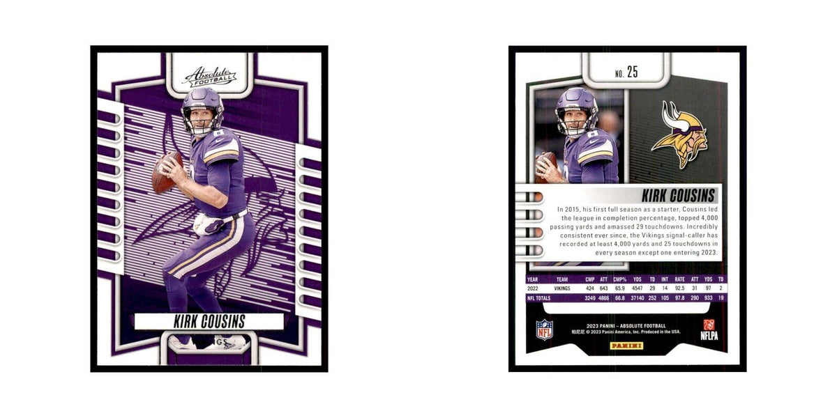 2023 Panini Absolute Kirk Cousins Vikings #25