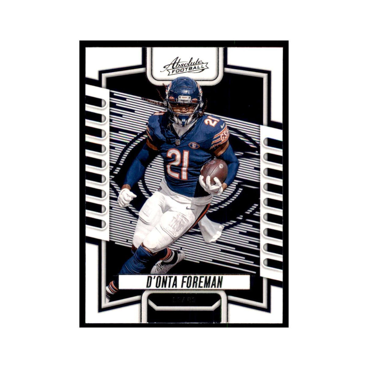 2023 Panini Absolute D'Onta Foreman Bears #62