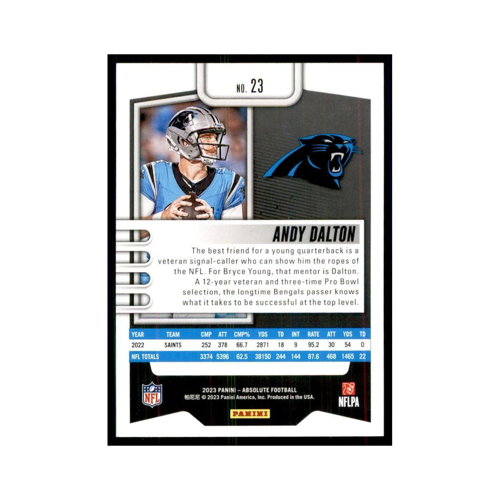 2023 Panini Absolute Andy Dalton Panthers #23