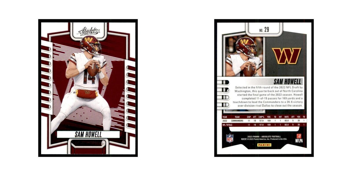 2023 Panini Absolute Sam Howell Commanders #29