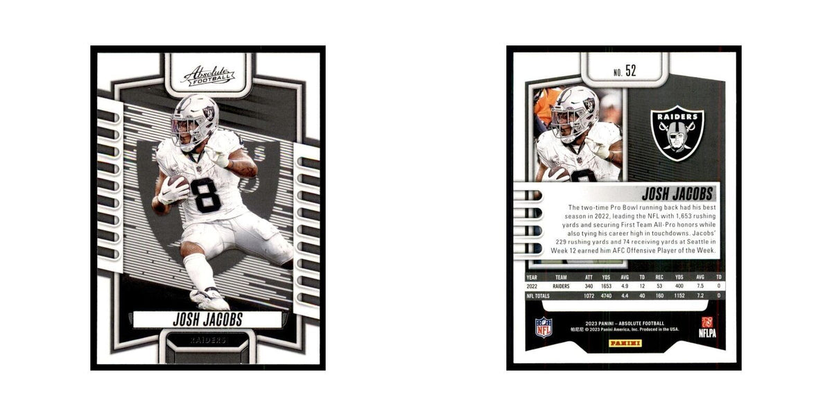 2023 Panini Absolute Josh Jacobs Raiders #52