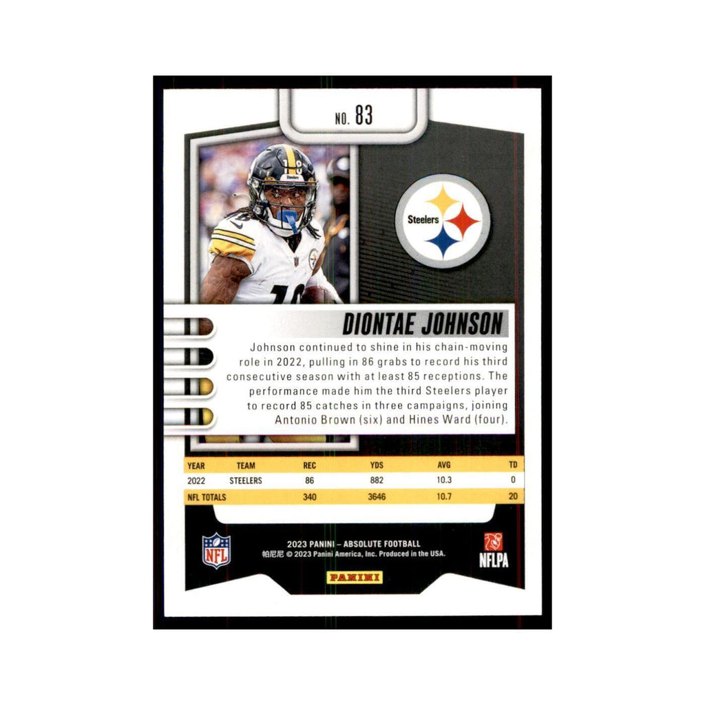 2023 Panini Absolute Diontae Johnson Steelers #83