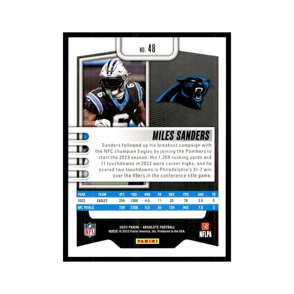 2023 Panini Absolute Miles Sanders Panthers #48