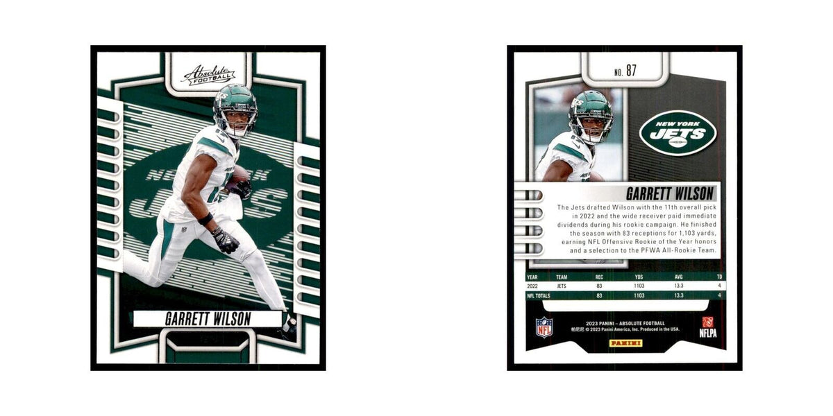 2023 Panini Absolute Garrett Wilson Jets #87