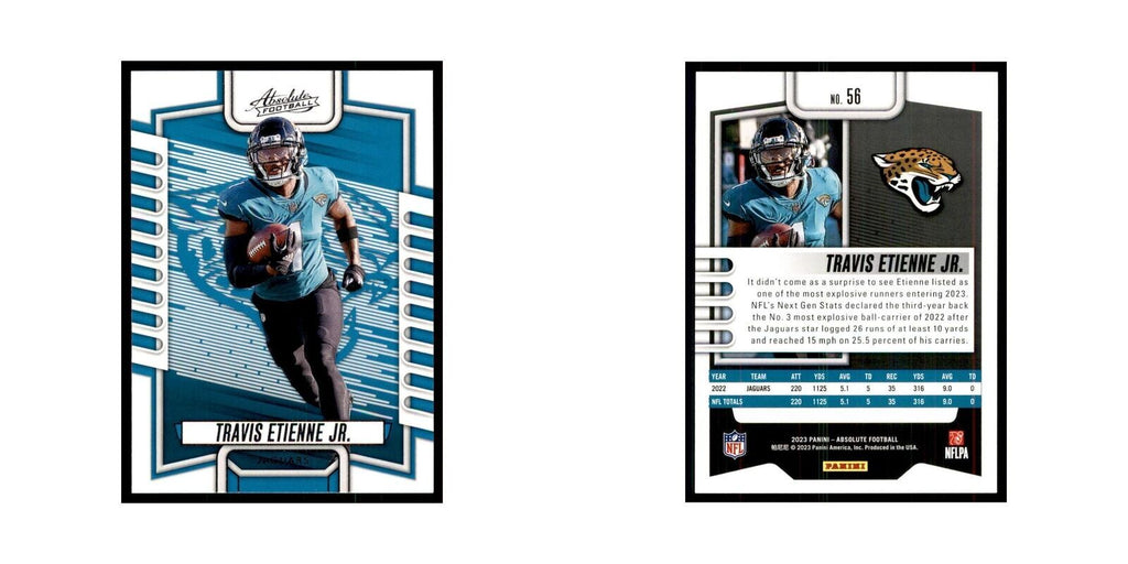 2023 Panini Absolute Travis Etienne Jr Jaguars #56