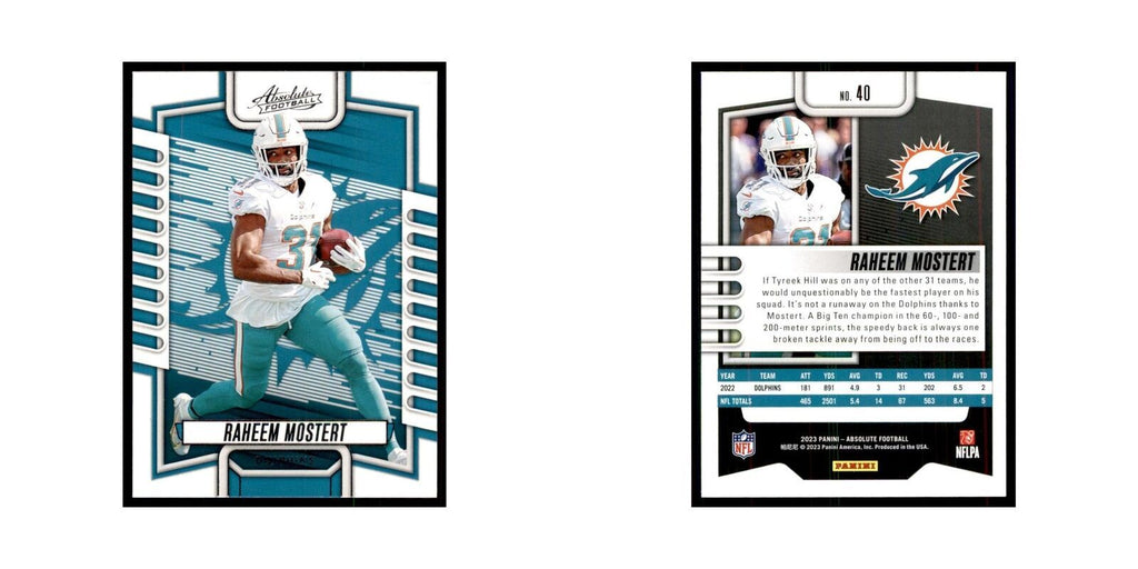 2023 Panini Absolute Raheem Mostert Dolphins #40