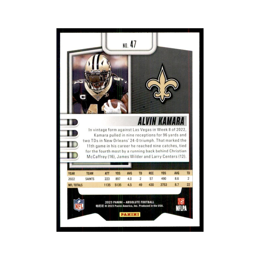 2023 Panini Absolute Alvin Kamara Saints #47