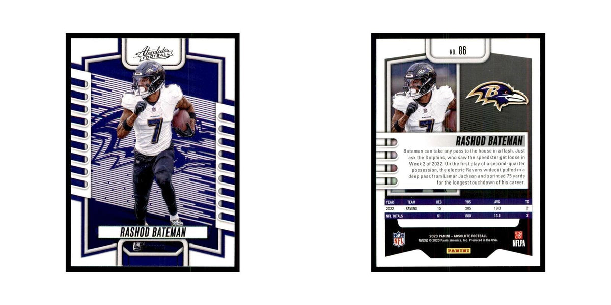 2023 Panini Absolute Rashod Bateman Ravens #86