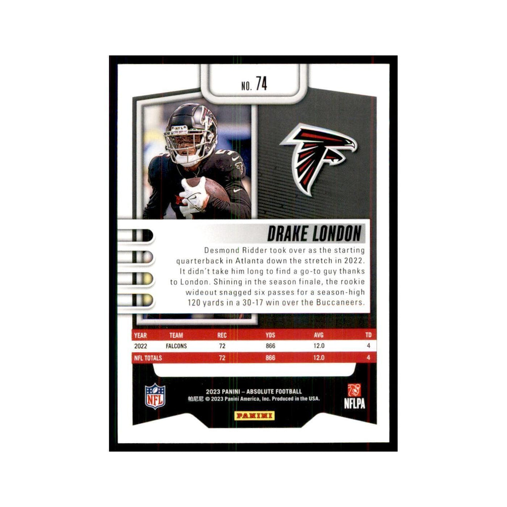 2023 Panini Absolute Drake London Falcons #74