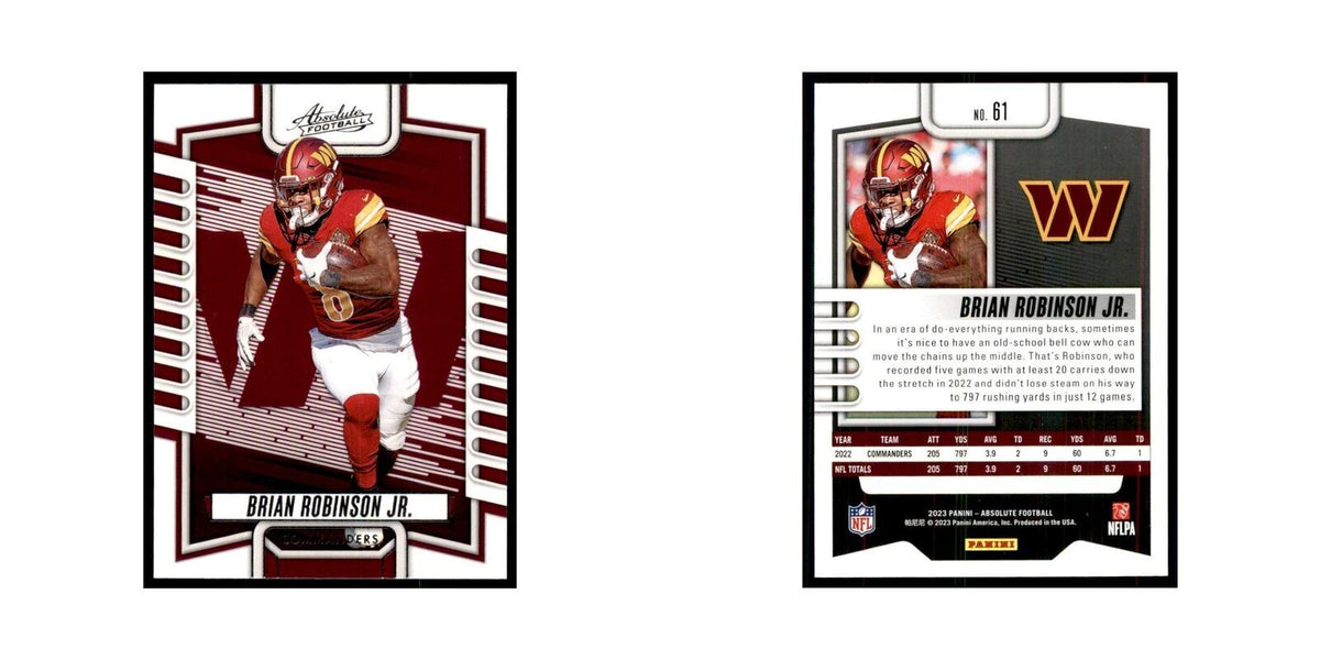 2023 Panini Absolute Brian Robinson Jr. Commanders #61
