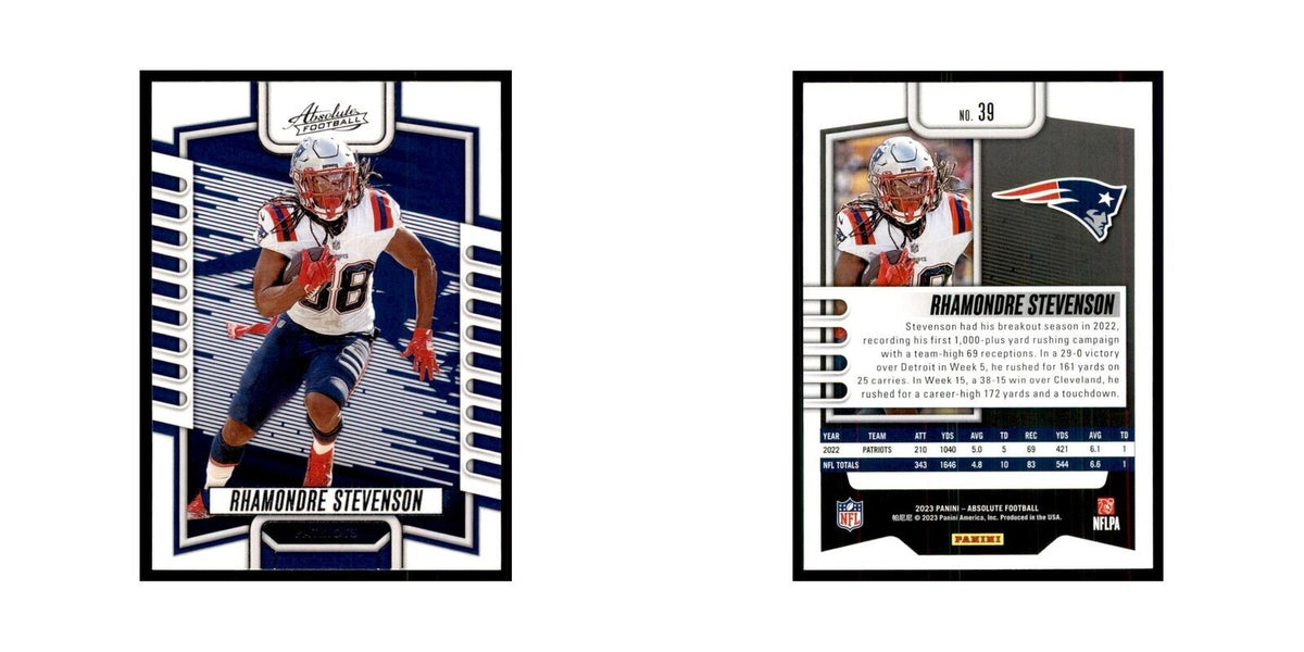 2023 Panini Absolute Rhamondre Stevenson Patriots #39