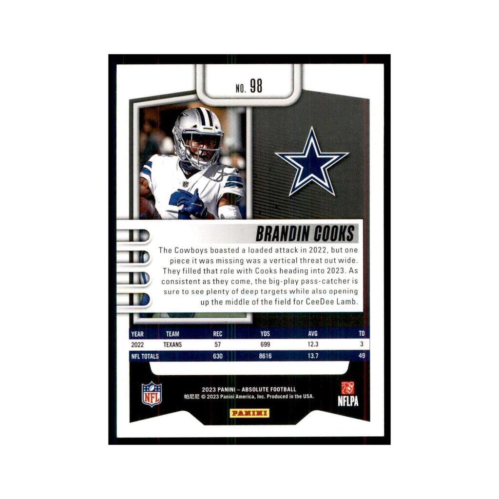 2023 Panini Absolute Brandin Cooks Cowboys #98
