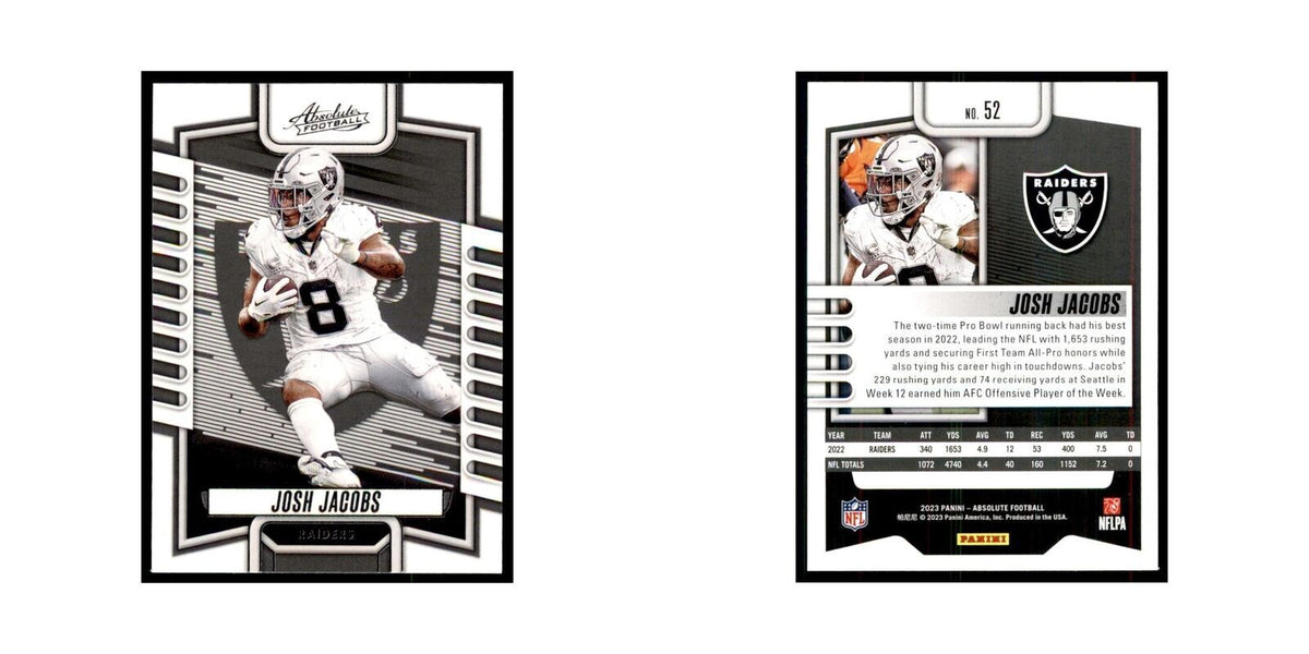 2023 Panini Absolute Josh Jacobs Raiders #52