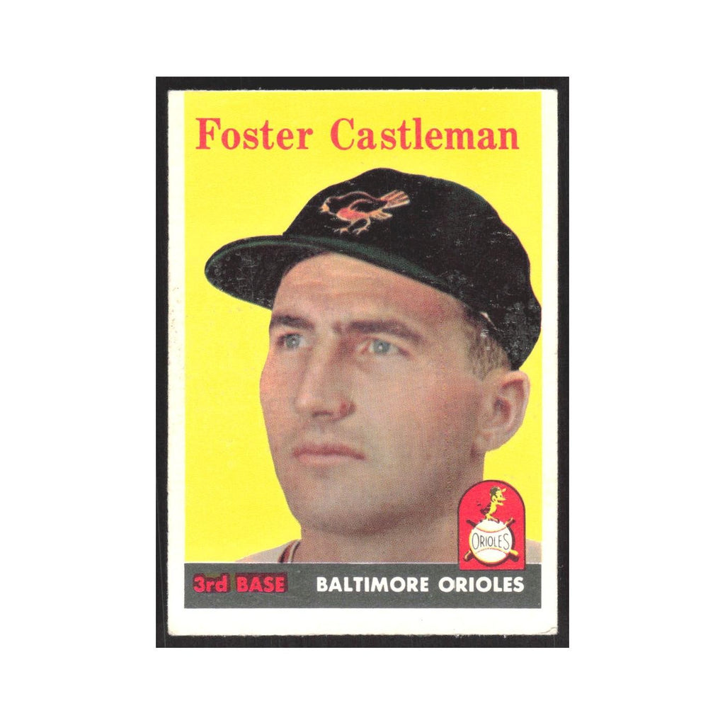 1958 Topps Foster Castleman Orioles #416