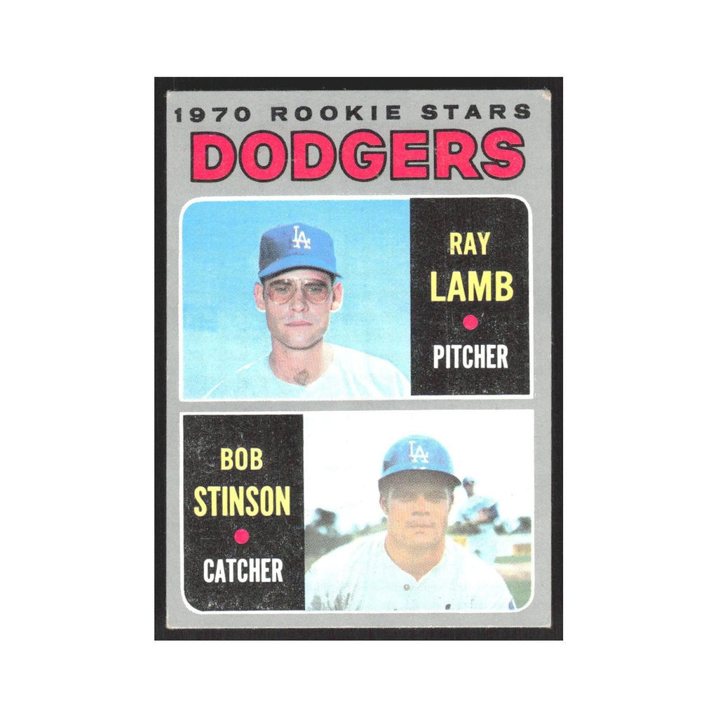 1970 Topps Dodgers 1970 Rookie Stars - Ray Lamb/Bob Stinson RC Dodgers #131
