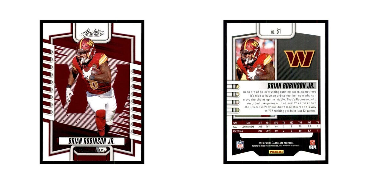 2023 Panini Absolute Brian Robinson Jr Commanders #61