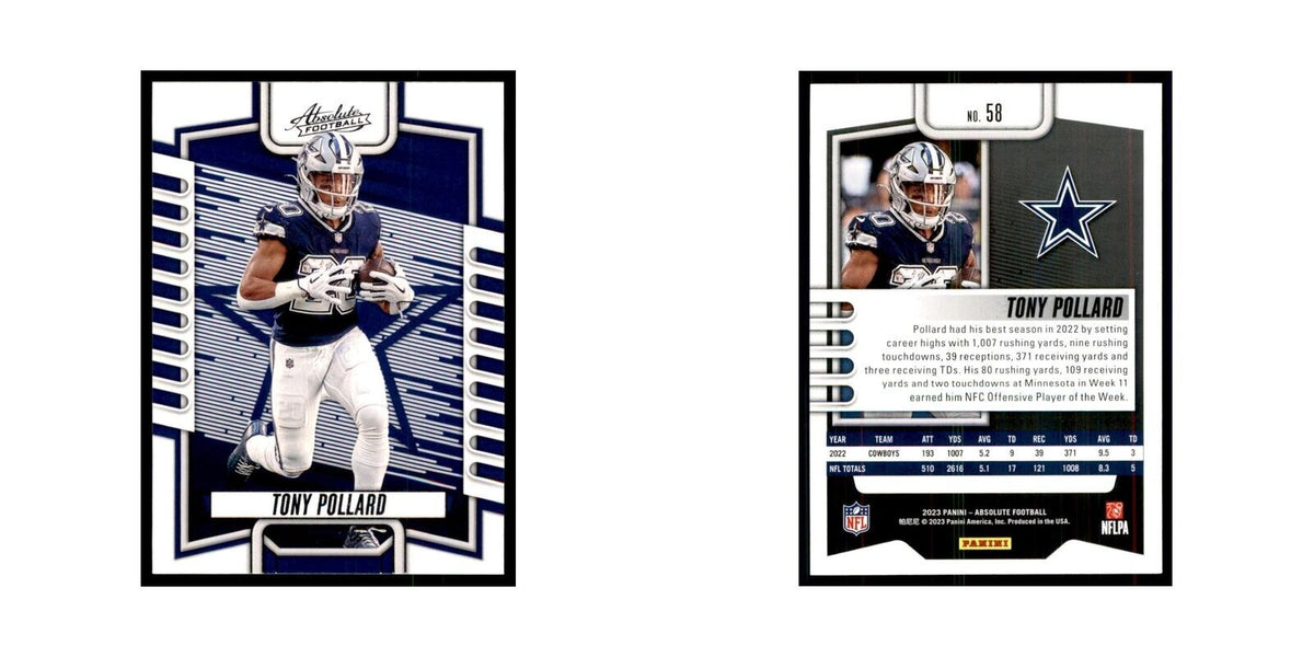 2023 Panini Absolute Tony Pollard Cowboys #58