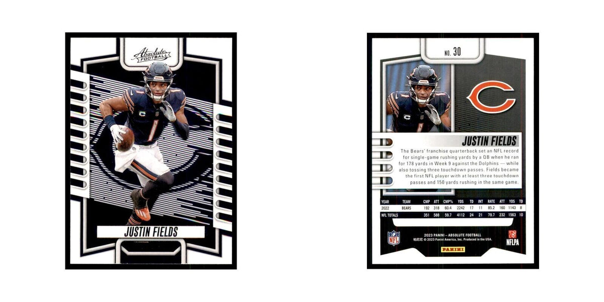 2023 Panini Absolute Justin Fields Bears #30