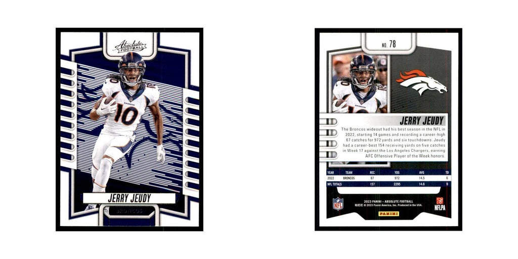 2023 Panini Absolute Jerry Jeudy Broncos #78