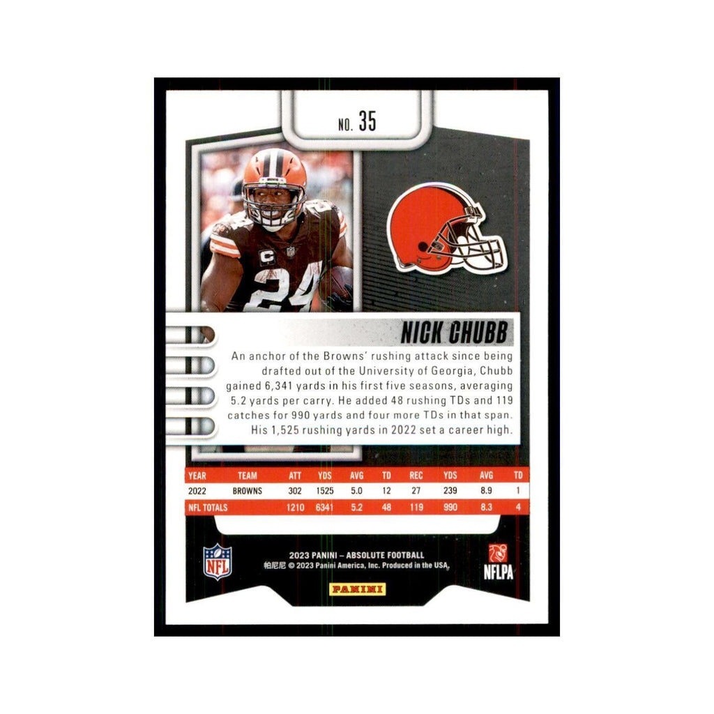2023 Panini Absolute Nick Chubb Browns #35