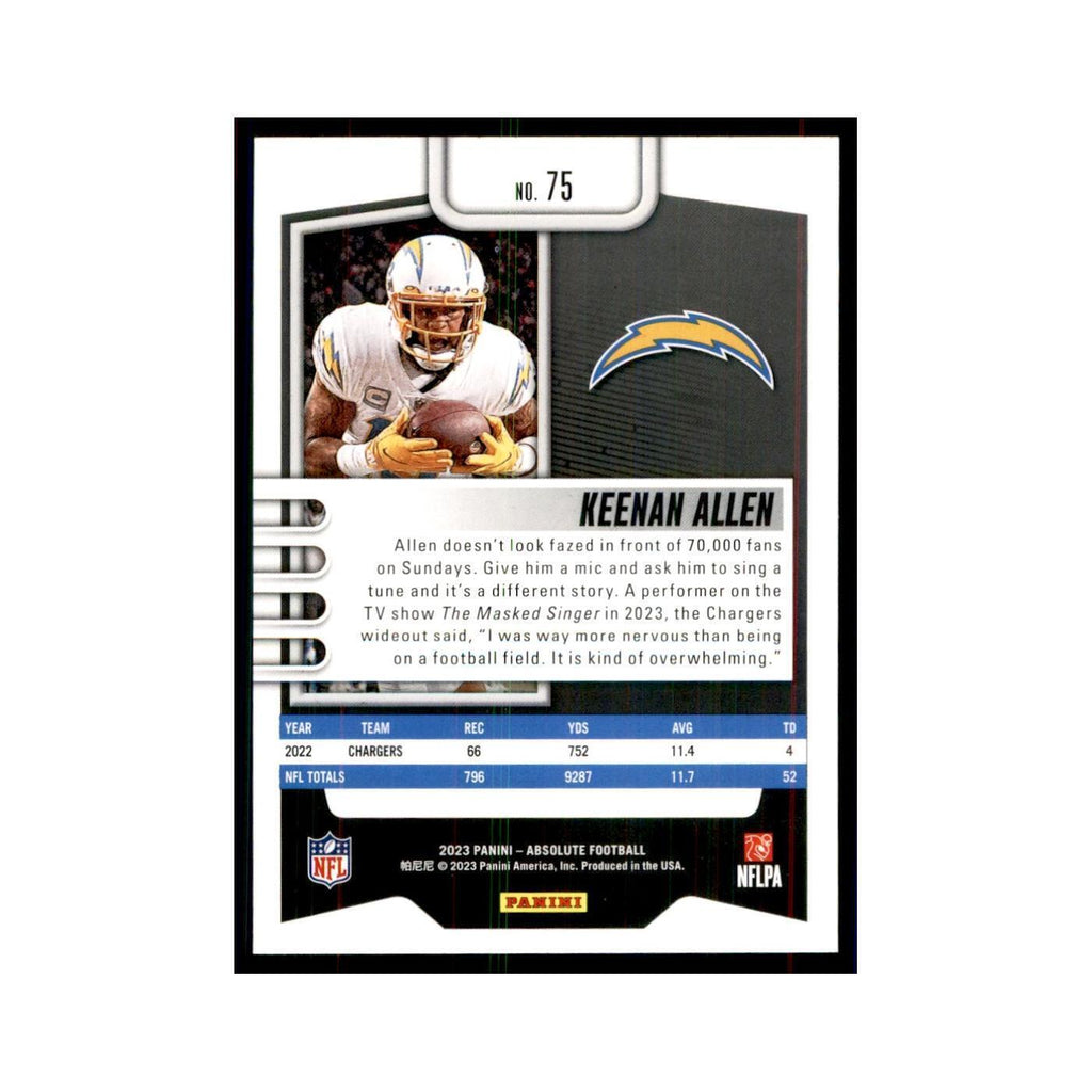 2023 Panini Absolute Keenan Allen Chargers #75