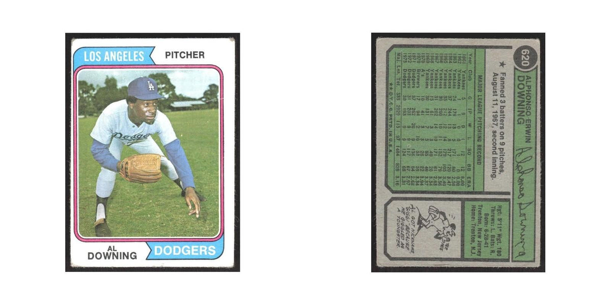 1974 Topps Al Downing Dodgers #620