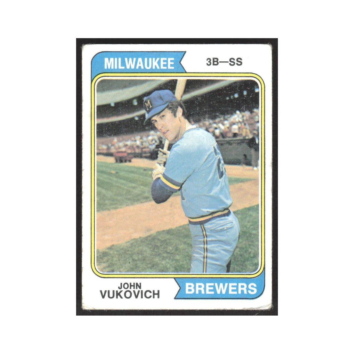 1974 Topps John Vukovich Brewers #349