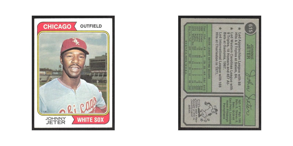 1974 Topps Johnny Jeter White Sox #615