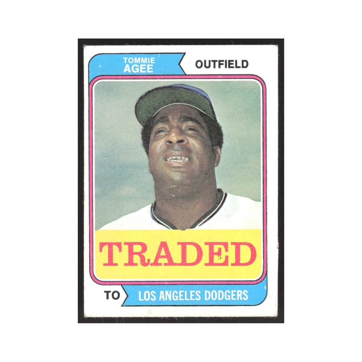 1974 Topps Traded Tommie Agee Dodgers #630T