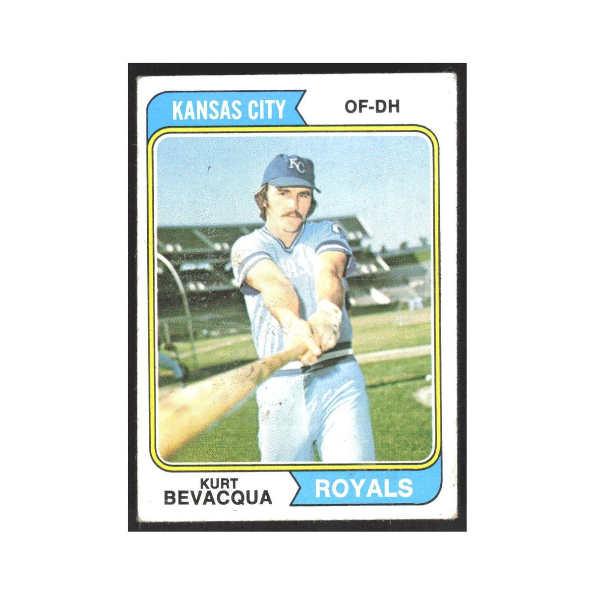 1974 Topps Kurt Bevacqua Royals #454