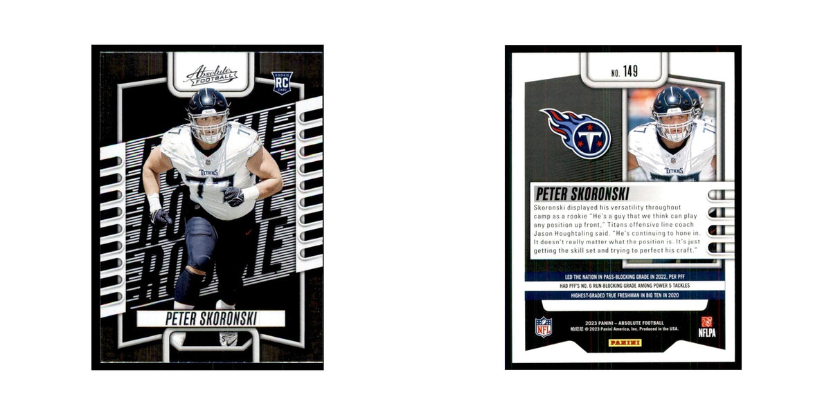 2023 Panini Absolute Foil Peter Skoronski RC Titans #149