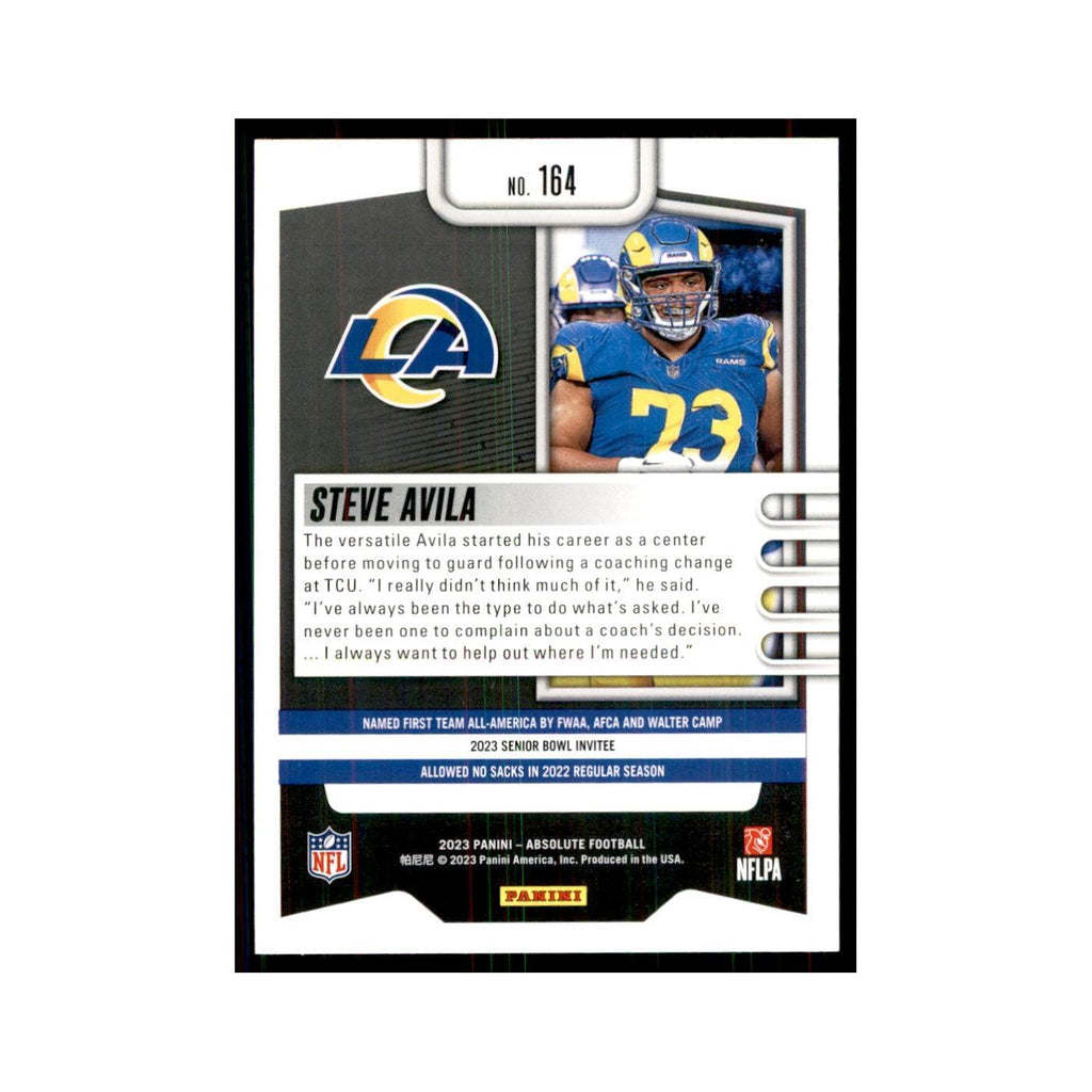 2023 Panini Absolute Foil Steve Avila RC Rams #164