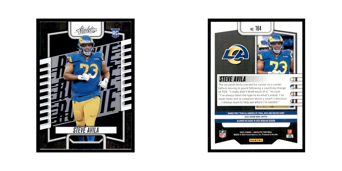 2023 Panini Absolute Foil Steve Avila RC Rams #164