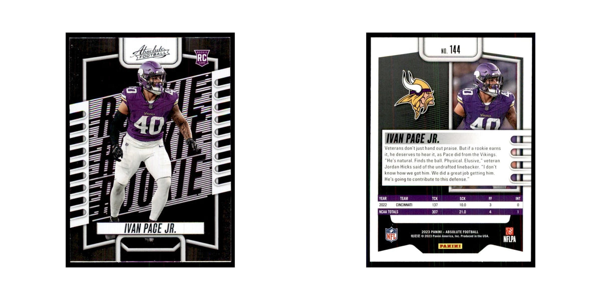 2023 Panini Absolute Foil Ivan Pace Jr. RC Vikings #144