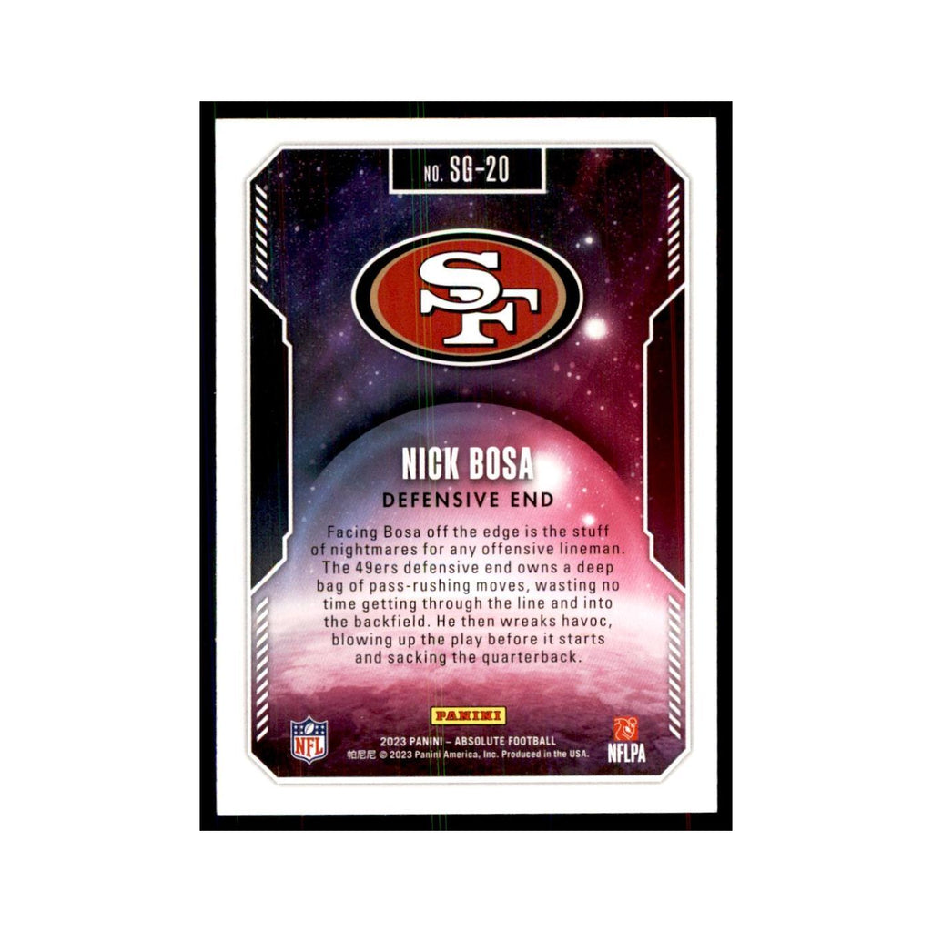2023 Panini Absolute Star Gazing Nick Bosa RC 49ers #SG-20