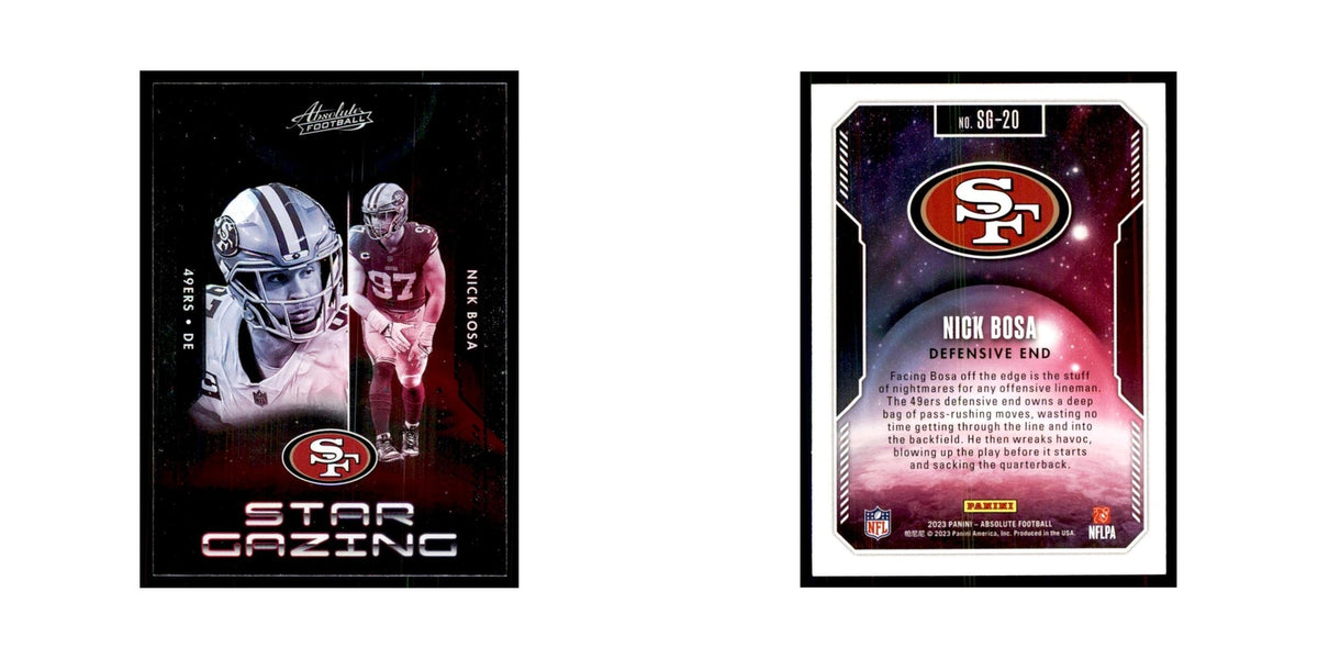 2023 Panini Absolute Star Gazing Nick Bosa RC 49ers #SG-20