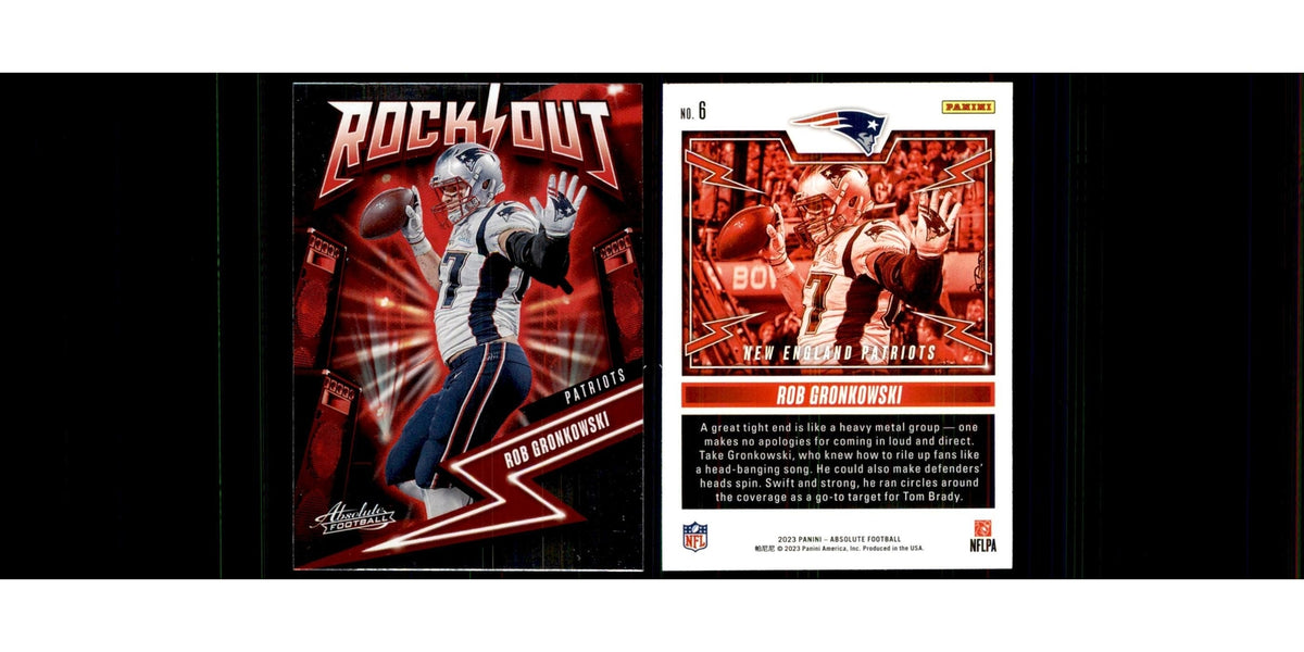 2023 Panini Absolute Rock Out Rob Gronkowski Patriots #6