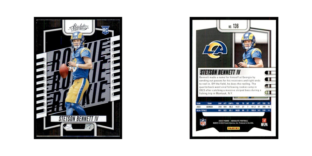 2023 Panini Absolute Foil Stetson Bennett IV RC Rams #136