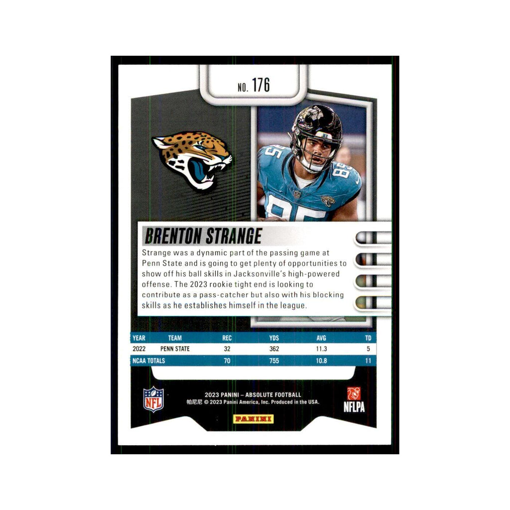 2023 Panini Absolute Foil Brenton Strange RC Jaguars #176
