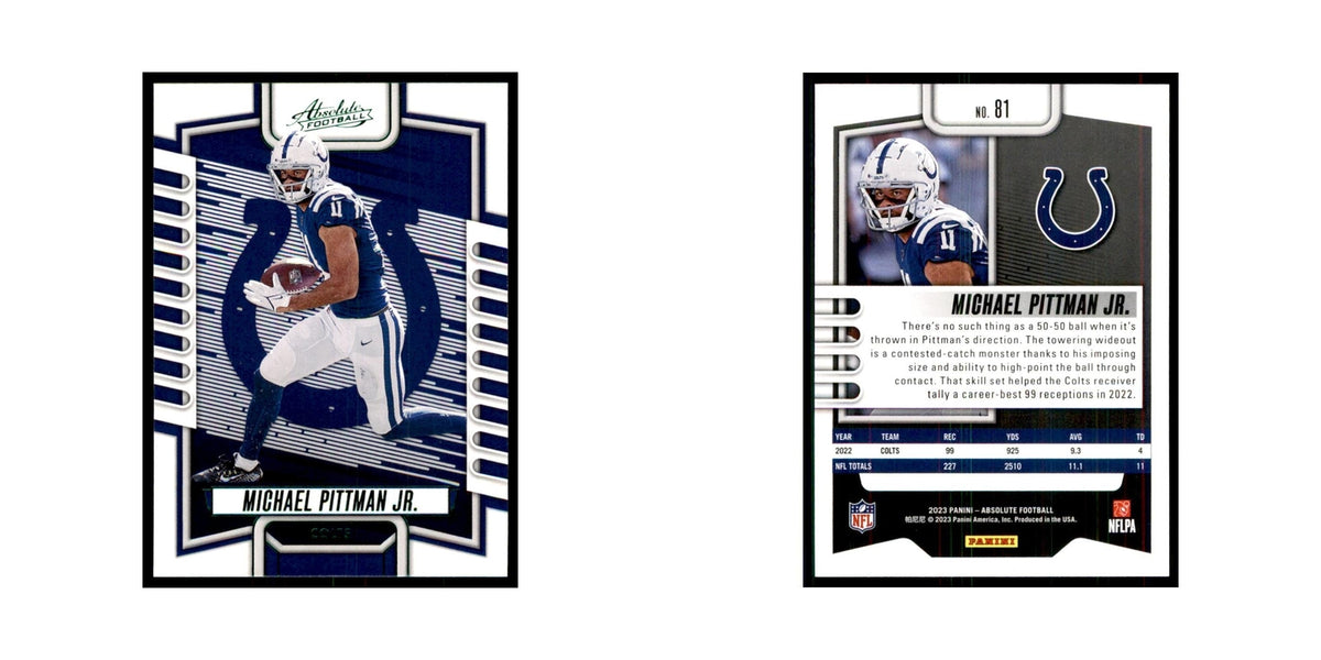 2023 Panini Absolute Foil Michael Pittman Jr. RC Colts #81