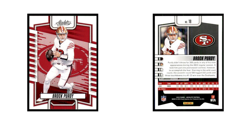 2023 Panini Absolute Brock Purdy 49ers #18