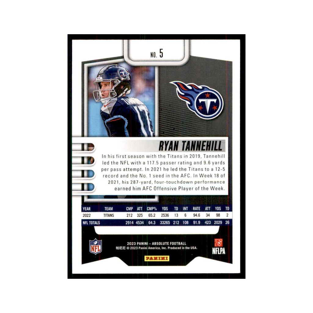 2023 Panini Absolute Green Ryan Tannehill Titans #5