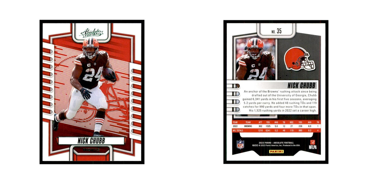 2023 Panini Absolute Green Nick Chubb Browns #35