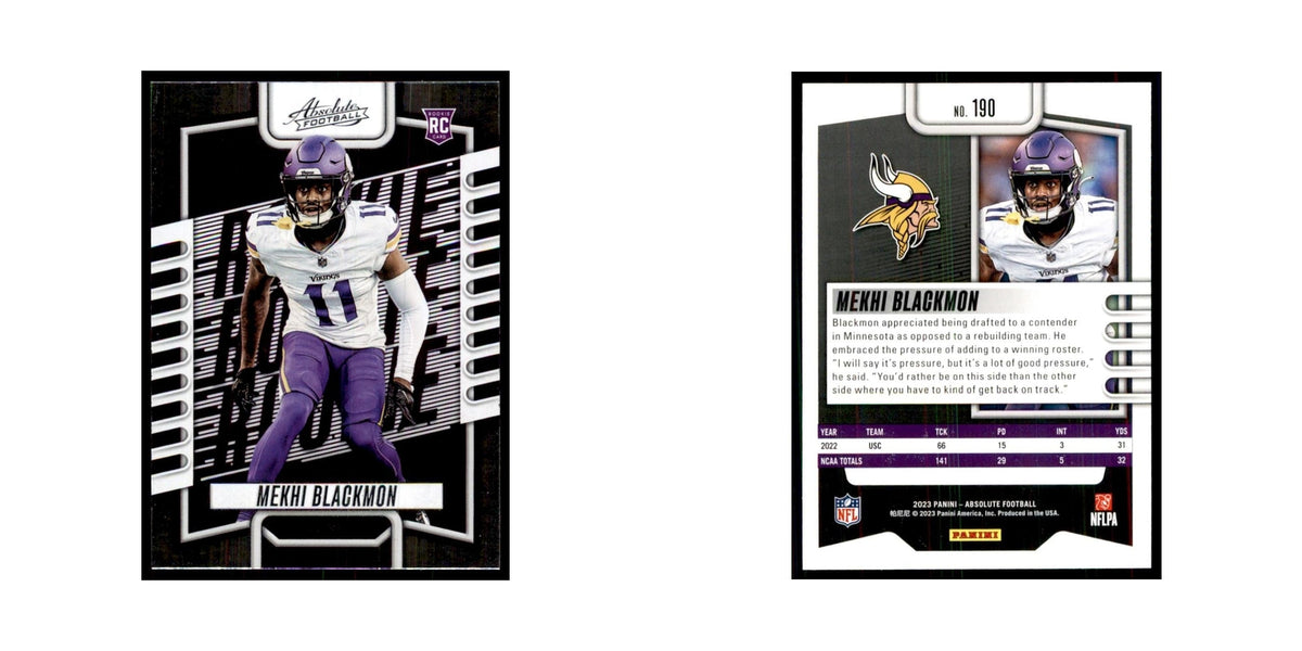 2023 Panini Absolute Foil Mekhi Blackmon RC Vikings #190