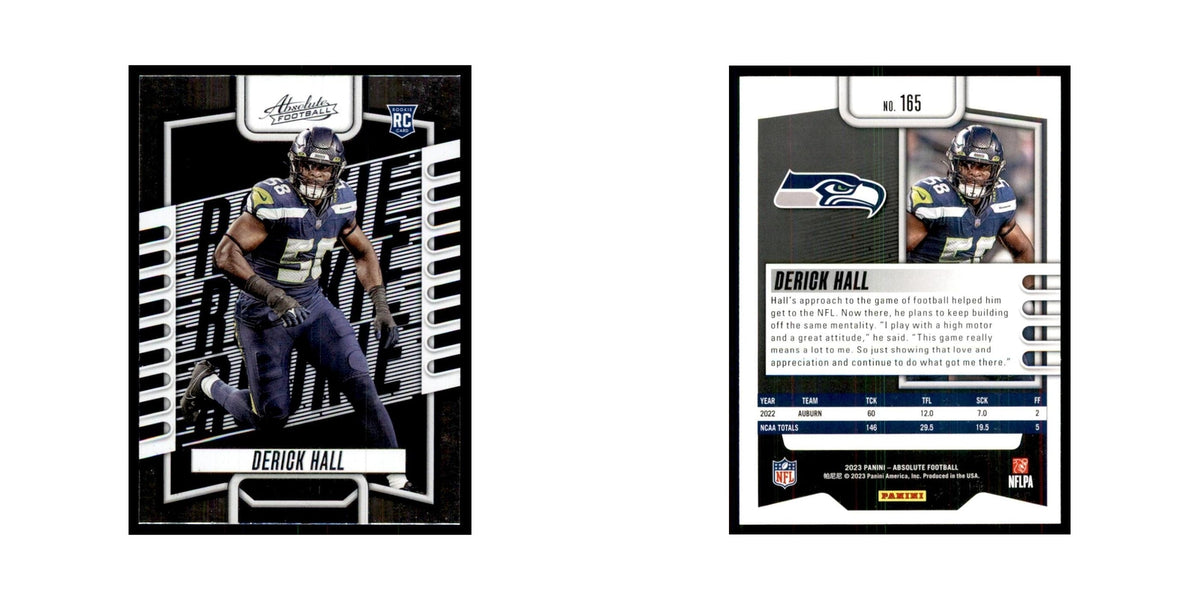 2023 Panini Absolute Foil Derick Hall RC Seahawks #165
