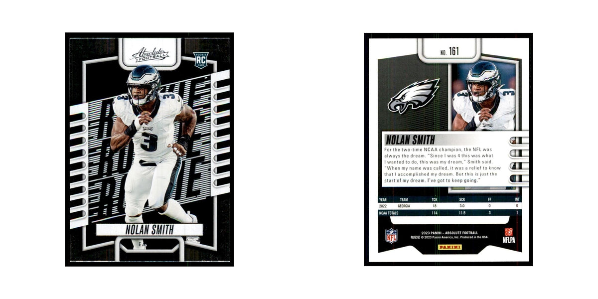 2023 Panini Absolute Foil Nolan Smith RC Eagles #161